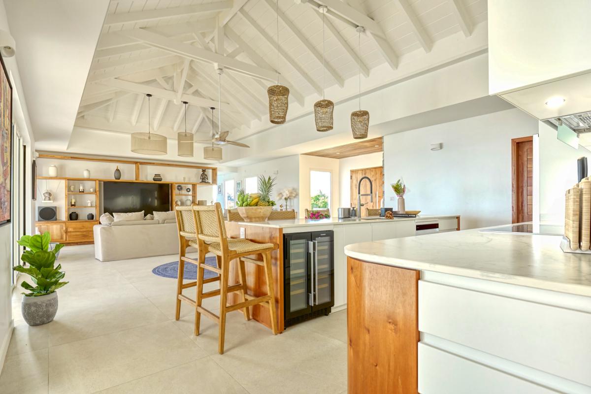 38.Location villa de luxe piscine vue mer Ste Anne Guadeloupe_Espace de vie